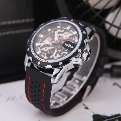 

Winner Fashionable Men's Skeleton Semi Automatic Mechanical Watch