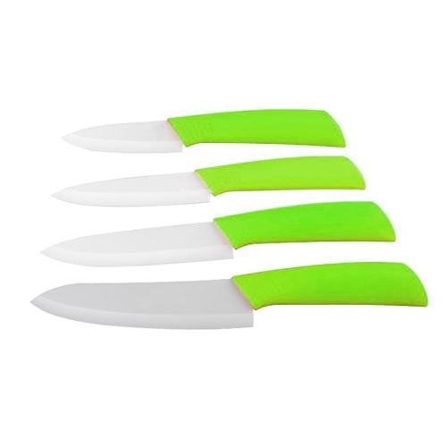 

Zirconia Ceramic Kitchen Knife Set 3" 4" 5" 6" inch + Peeler+ Holder Green