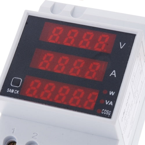 

Multi-functional Digital Din Rail Current Voltage Power Ammeter Voltmeter Display Meter