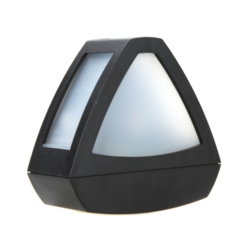 Trangle lampe extérieure solaire alimenté LED chemin mur jardin clôture parc paysager