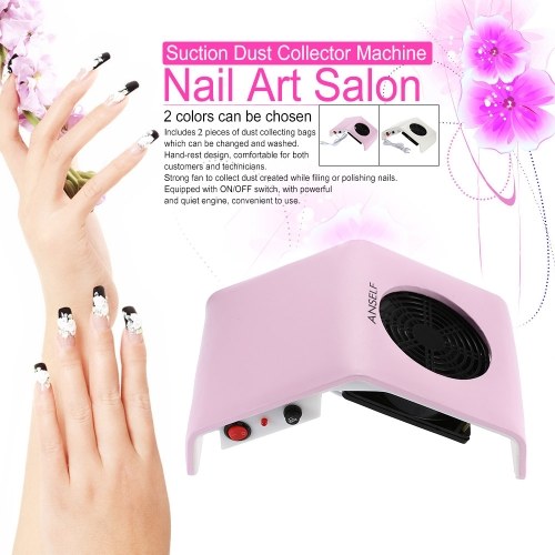 

Second Hand Anself 110V 30W Nail Art Salon Suction Dust Collector Machine Vacuum Cleaner Salon Tool