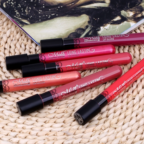 

Professional Cosmetic Makeup Waterproof Lip Gloss Lipgloss Velvet Lipstick Matt Vitality Cerise Star