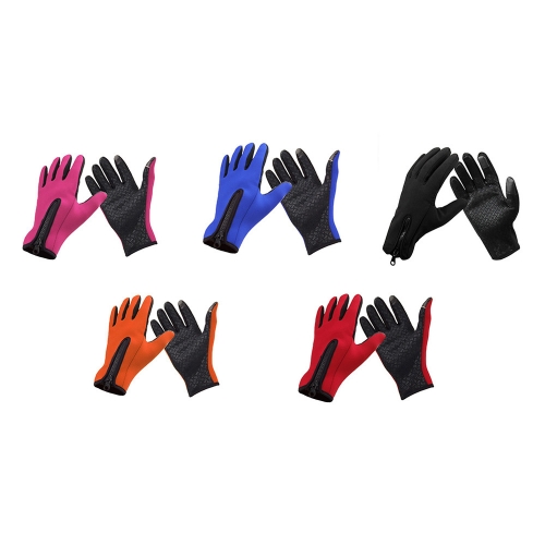

Outdoor Windproof Winter Thermal Warm Touch Screen Silicone Gloves