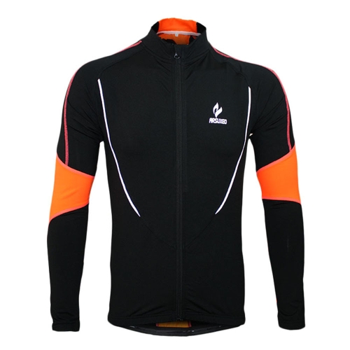 

Arsuxeo Winter Warm Fleece Running Fitness Excercise Cycling Bike Bicycle Outdoor Sports Clothing Jacket Wear Wind Coat Long Sleeve Jersey