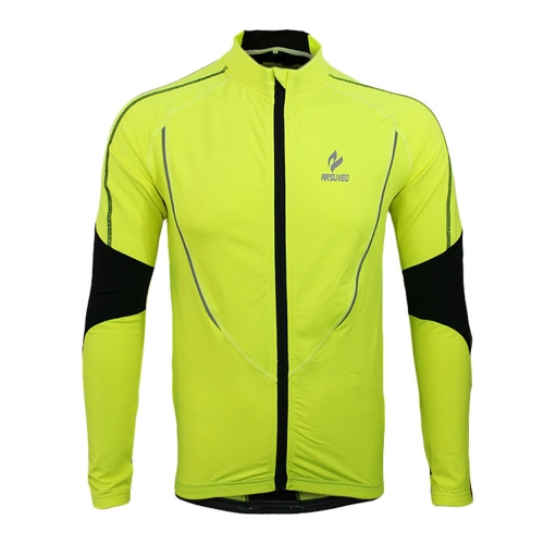 

Arsuxeo Winter Warm Fleece Running Fitness Excercise Cycling Bike Bicycle Outdoor Sports Clothing Jacket Wear Wind Coat Long Sleeve Jersey