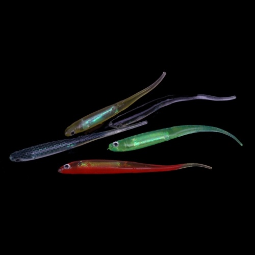 5Pcs 10cm 3g 3D Rainbow Needle Fish Lures Soft Bait Aluminum Foil Embedded Fishing Tackle