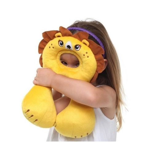 

0-12 Months Cartoon Baby Care Pillow Infant Safety Seat Headrest Baby Travel Pillow for a Long Drive Long-Distance Plane the Stroller, etc.