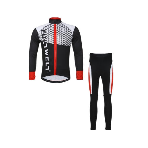 Ciclismo Abbigliamento Sportswear Set biciclette bici all'aperto maniche lunghe maglia + pantaloni uomo traspirante