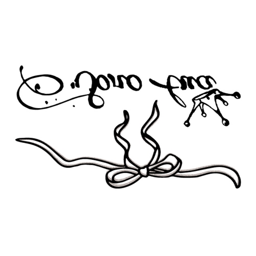 

Tattoo Sticker Bowknot Crown Pattern Waterproof Temporary Tattooing Paper Body Art