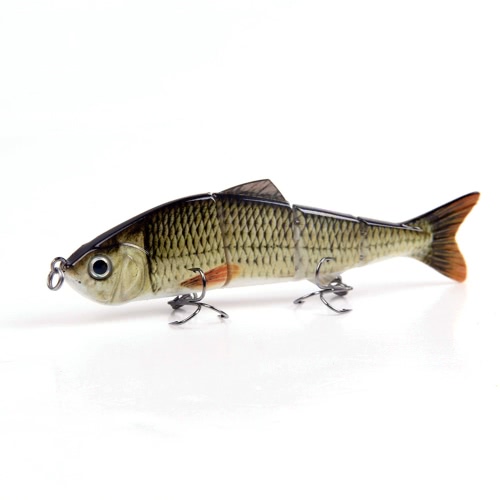 Lixada esche artificiali/ realistico pesca esca /Swimbait/ esca snodato con pesce gancio --4 segmenti,12 cm,17 grammi