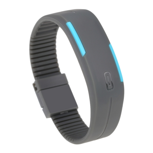 

LED Sport Watch Water Resistant Fashionable Digital Bracelet for Men and Women Grey