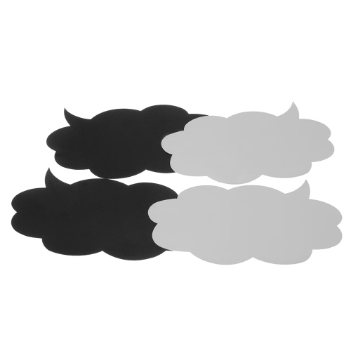 

10Pcs Black DIY Props for Couples Friends Family Photos Decoration Speech Bubble Shaped Board