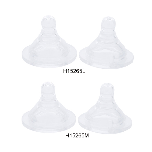 

2pcs Silicone Wide-Neck Nipples for Baby Infant Y Hole
