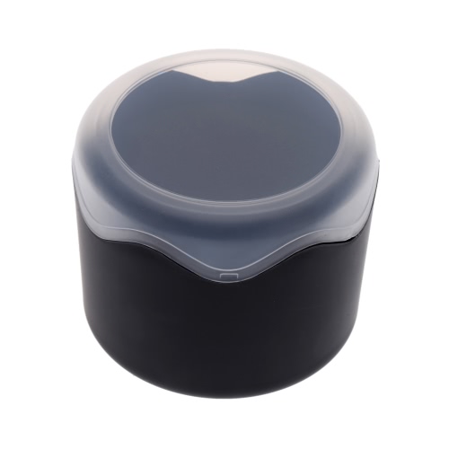 

Fashion Round Plastic Single Watch Box Wristwatch Storage Case with Sponge Cushion