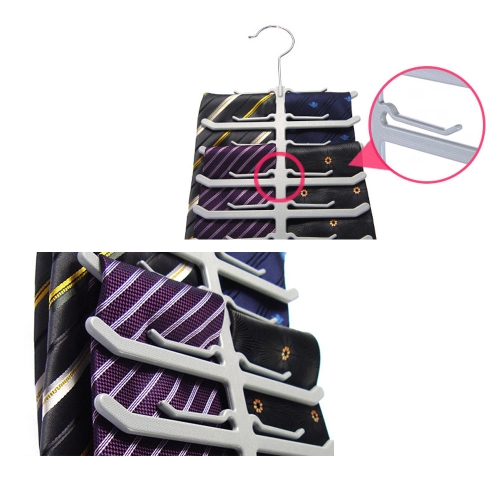 

Multi-function ABS Scarves Tie Rack Creative Fishbone Shaped Organizer Hanger Holder 5PCS