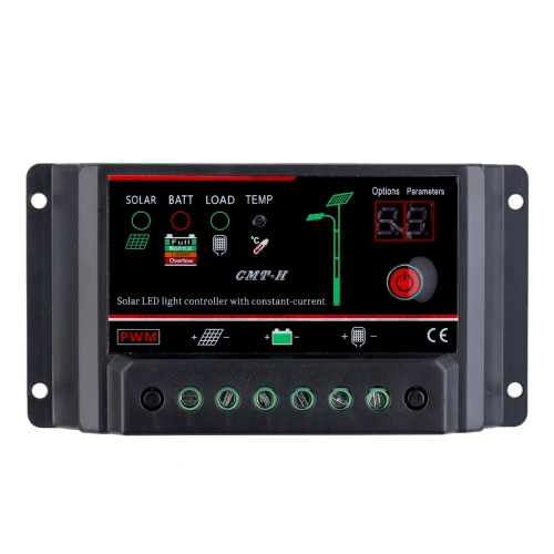 

10A 12V/24V Solar Charge Controller with Constant Current Auto Regulator Solar Panel Lamp Battery LED Street Light Overload Protection
