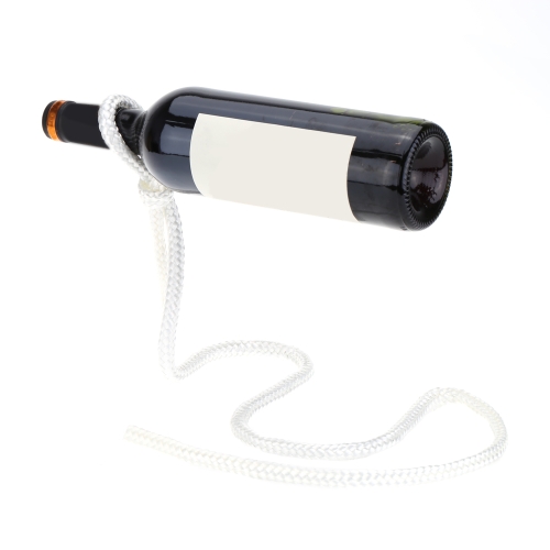 Magique Corde Blanche Support pour Bouteille de Vin Porte-bouteilles Flottant Incroyable Support Plateau