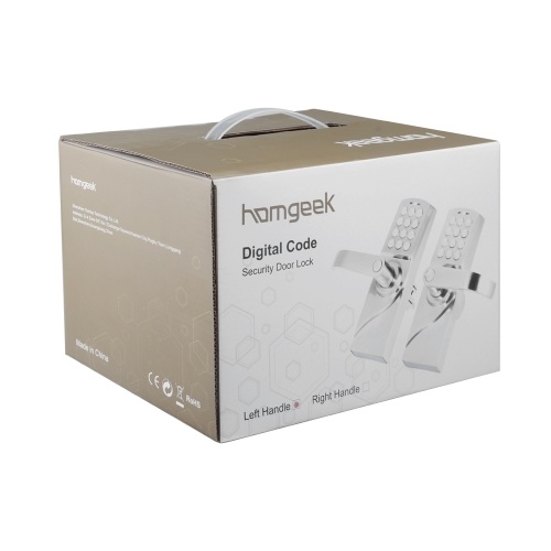 

Вторая рука Homgeek Правая / левая ручка Интеллектуальный электронный противоугонный замок Цифровой код Keyless Keypad Security Entry Дверной замок