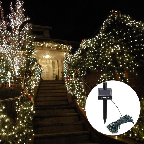 

17M 100 LED Solar Outdoor Garden Lamp White Fairy String Light for Party Wedding Christmas Home Room Decor Gift