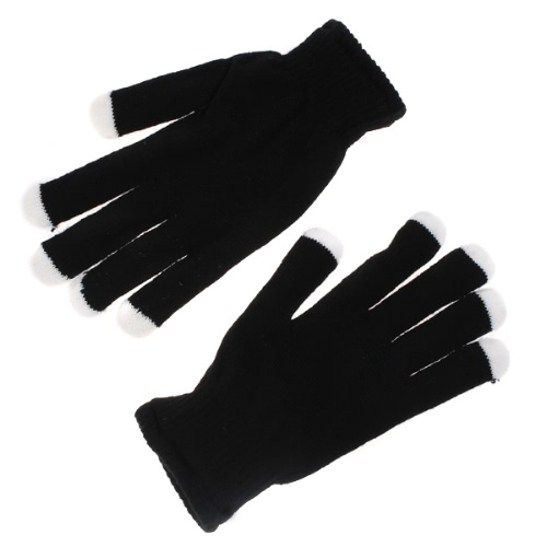 Éclairage clignotant gants noir