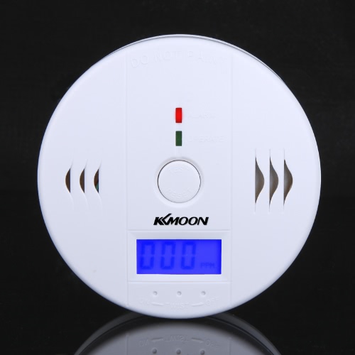 LCD CO monóxido de carbono envenenamiento Sensor Monitor alarma Detector blanco