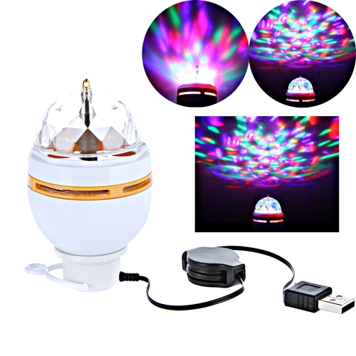 

3W светодиодные Auto DJ Light портативный стадии вращающийся шарик с интерфейсом USB