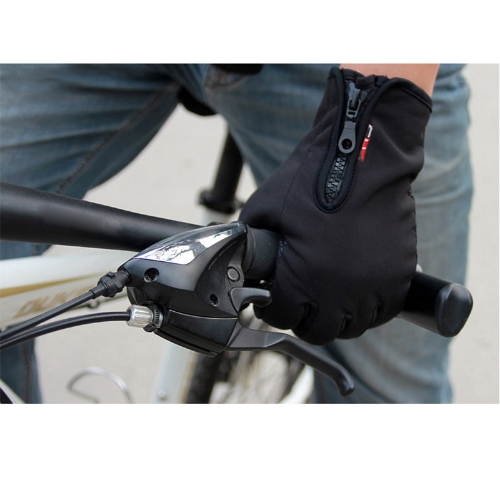 

Touch Screen Windproof Warm Gloves Outdoor Cycling Skiing Hiking Unisex Black