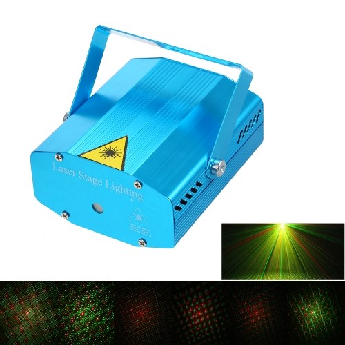 

Mini LED Laser Projector Red & Green Stage Lighting Effect Patterns with Tripod