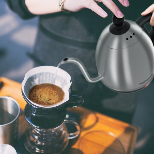 1.0L Highend Gooseneck Drip Stainless Steel Cordless Electric Kettle