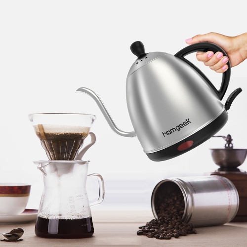 1.0L Highend Gooseneck Drip Stainless Steel Cordless Electric Kettle