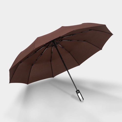 10-Rib Automatic Tri-fold Umbrella Business Men and Women Folding Umbrella