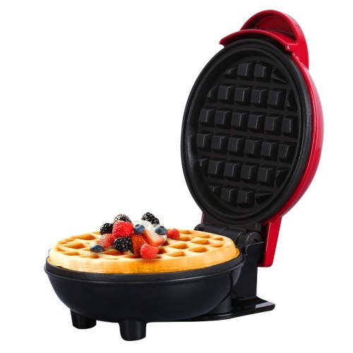 

Mini Waffle Maker Breakfast Machine Non Stick Easy Clean