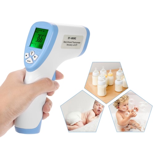 

DT8809C Non-contact Infrared Thermometer Forehead Body Surface Temperature For Family