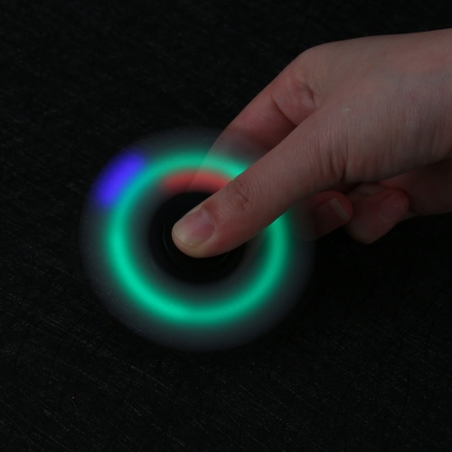 

New LED Lighting Light Glowing Luminous Hand Finger Tri Spinner Fidget Toy Stress Reducer Anxiety Relieves Focus Helper EDC Pocket Desktoy Gift for ADHD Children Adults