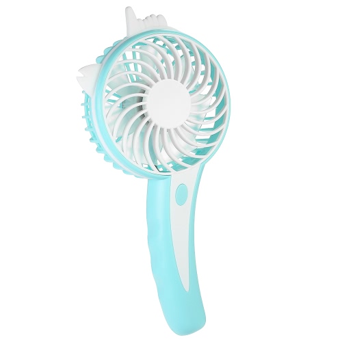 Handheld tragbare wiederaufladbare Mini Fan USB DC5V Kühler Lüfter mit 3 einstellbare Luftgeschwindigkeit für Office Home Travel Use