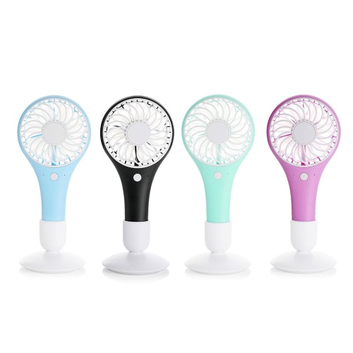 

Portable USB Rechargeable Mini Fan with Base Station Air Cooler 2 Speed Adjustable for Office Home Travel Use