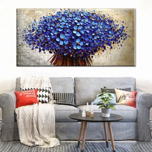 

24 "* 48" Ручная роспись масляной живописи Unframed Canvas Floral Wall Picture Wall Painting Beautiful Красивое украшени