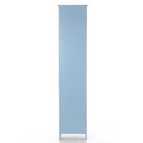 

iKayaa Modern Tower Tall Storage Cabinet with Doors & Drawer Wooden Floor Cabinet Home Furniture White/Blue/Grey