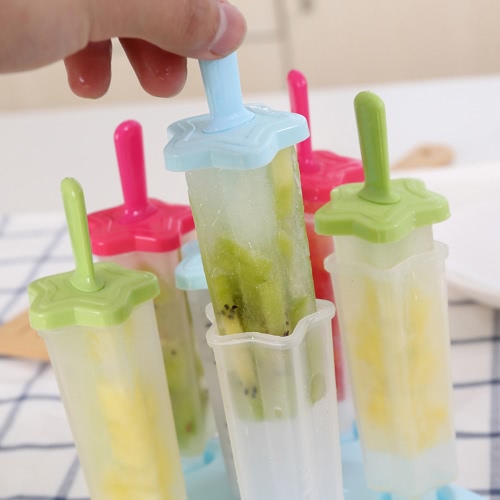 

6 Push Up Популярные Мороженое Popsicle Maker Формы наборы DIY Звездная форма Замороженные Ледяной Лед Lolly Держатель Лоток Прохл