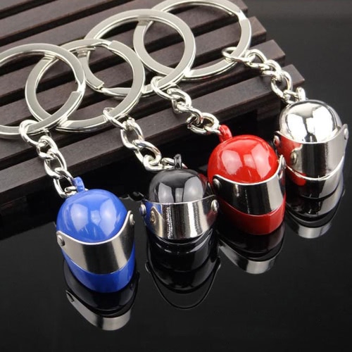 

Творческий металлический автомобильный шлем формы Lovers Key Rings Small Pendant для пар Романтический подарок