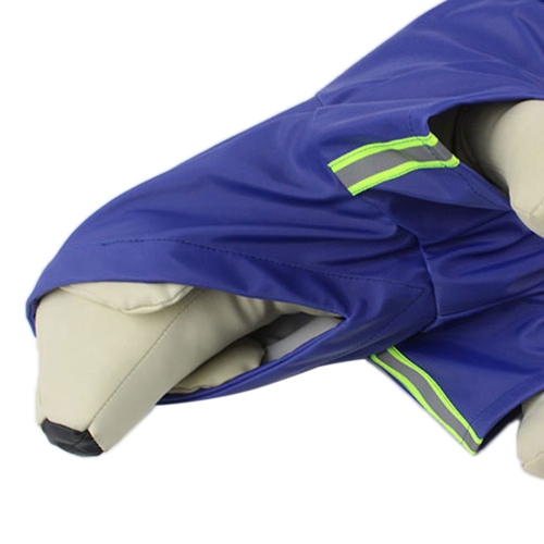 

Pet Dog Raincoat Adjustable Puppy Rain Jacket Coat Cloak Style Water-resistant Clothes Poncho Rainwear with Reflective Strip