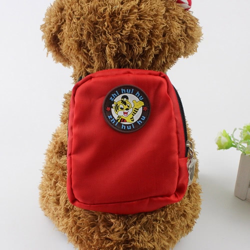 

Cute Pet Backpack Dog Self Mini Backpacks Travel Outdoor Puppy Saddle Bag Back Pack Saddlebag with Lead Leash for Small Medium Dogs