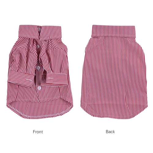 

Premium Breathable Pet Dog Striped Shirt Clothes Underwear Gentleman Super Cute Puppy Costume Supplies Adopt for Soft Cotton