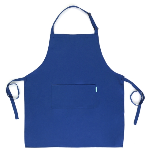 Esonmus Adults Polyester Kitchen BBQ Restaurant Apron with Adjustable Neck Belt 2 Pockets for Cooking Baking Gardening for Men Women--White