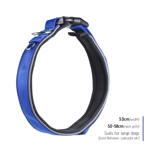 Strong Durable Dog Collar Dustrong Durable Dog Collar Dual D-ring Nylon Fasten Tape Length Adjustable Comfortable Neck Pet Collars For Small Large Medium Dogs