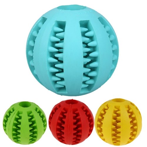 

Pet Cat Dog Chew Toy Interactive Playing Rubber Balls Очистка зубов Игрушки Шарики Щенка