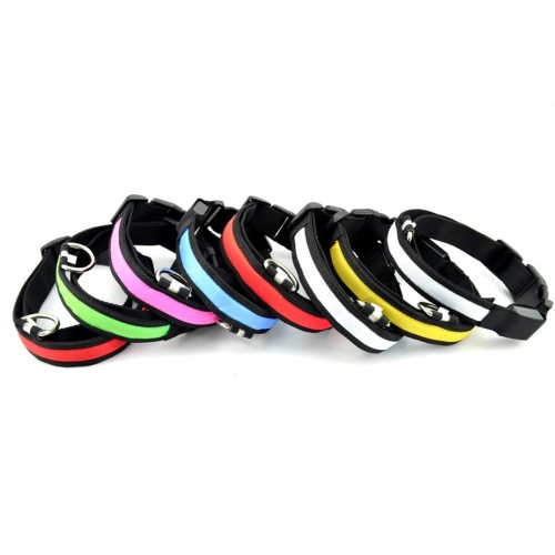 

Nylon Pet LED Воротник Собака и кошка Ночная безопасность Walking Glow Ошейники Домашние животные Люминесцентные люминесцентные ошейники