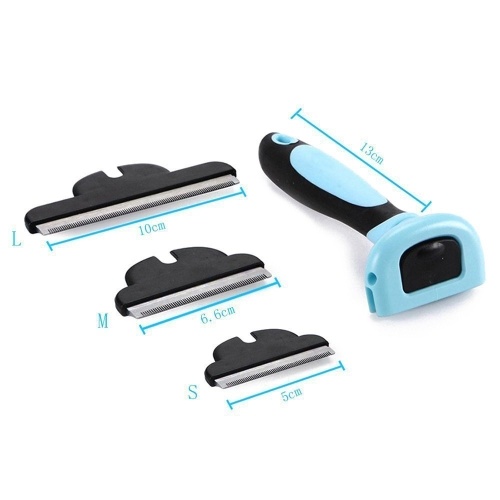 

Pet Dog Cat Hair Comb Hair Removal Brush Grooming Unhairing Clean Tools with Handle