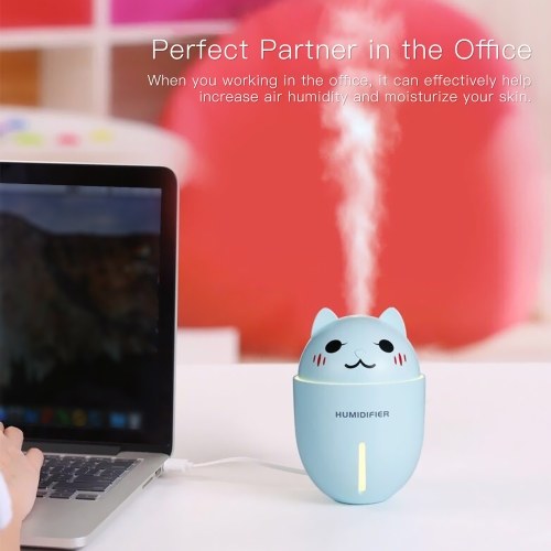 

3 in 1 Multi-functional Portable Mini Humidifier Cute Cat Shape