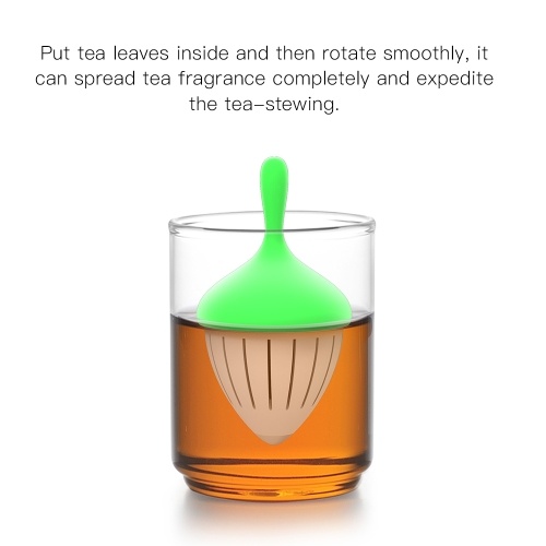 

Tea Infuser Strainer Silicone Gyro Filters Rotating Floating Function
